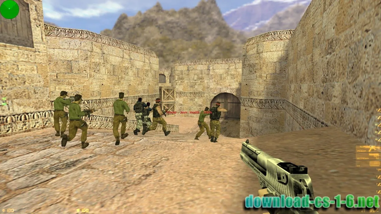 CS 1.6 gameplay Deagle screenshot