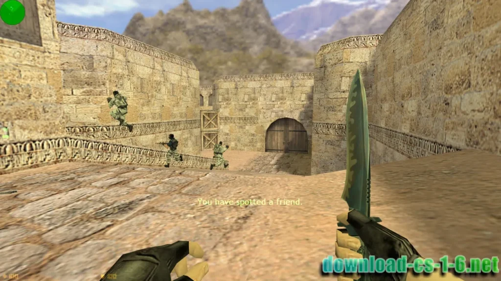 CS 1.6 Original knife attack animation on Dust2