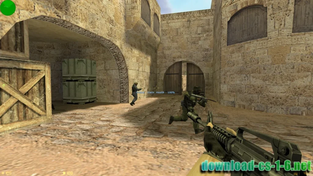 CS 1.6 Original M4A1 weapon in action during match
