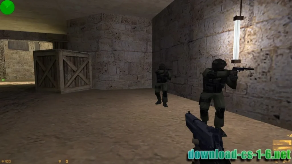 CS 1.6 Original USP pistol gameplay in classic server