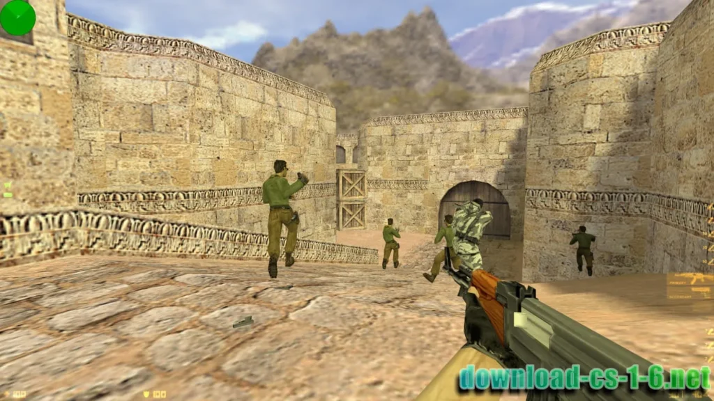 CS 1.6 Torrent version AK-47 combat action