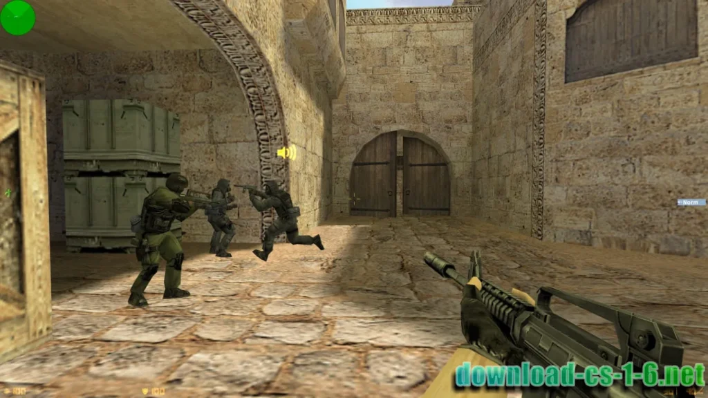 CS 1.6 Torrent edition M4 weapon in Dust2