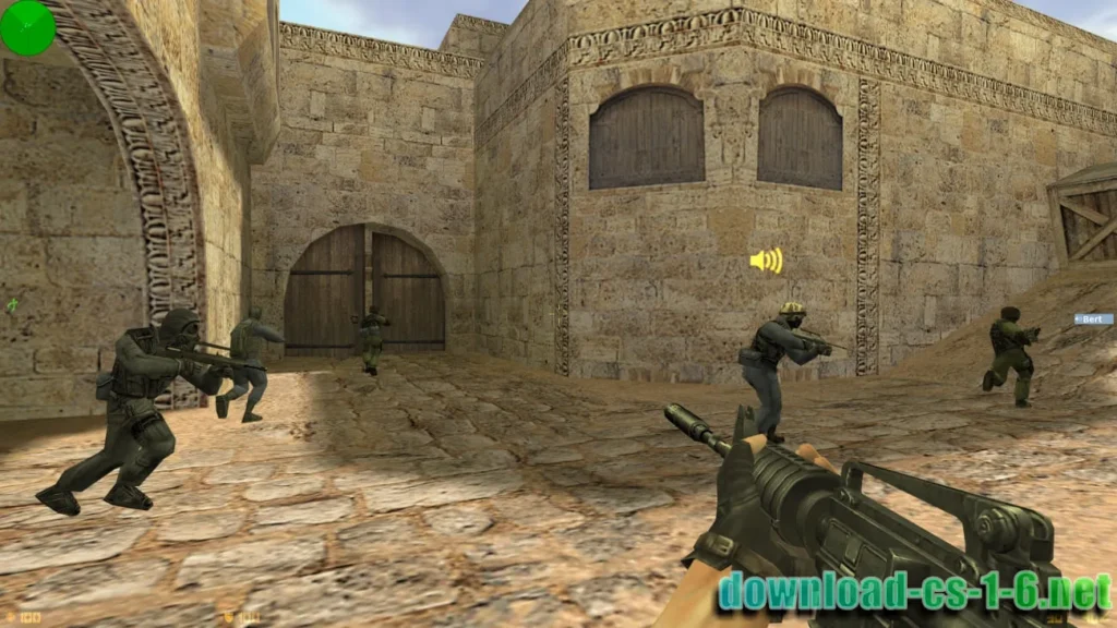 CS 1.6 Steam M4A1 gameplay in online multiplayer match