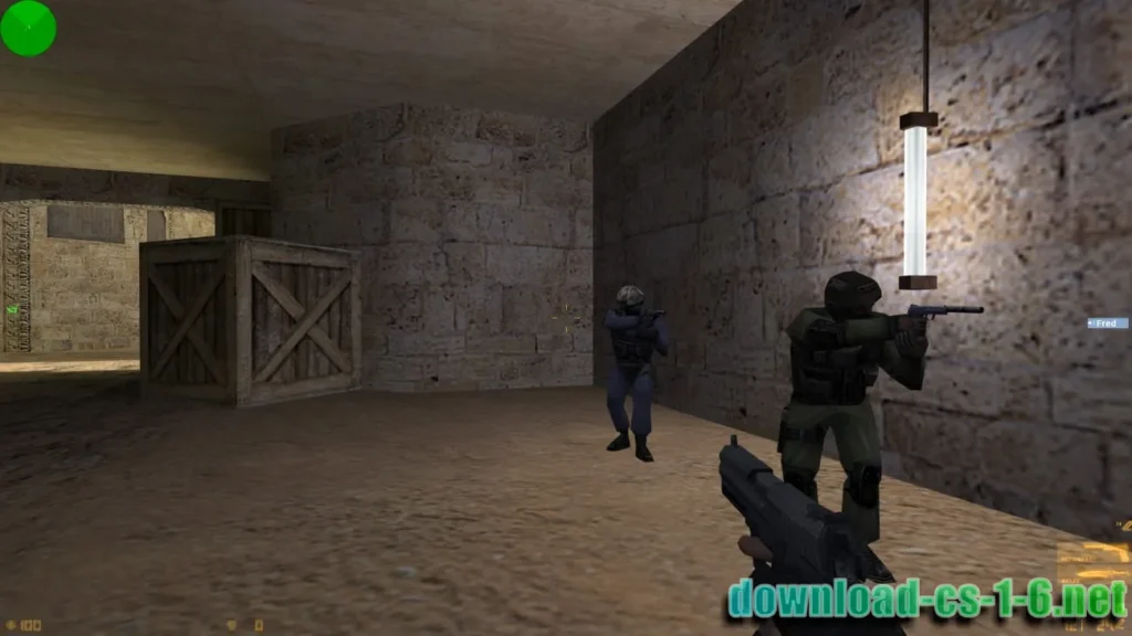 CS 1.6 Steam USP pistol gameplay with original animations