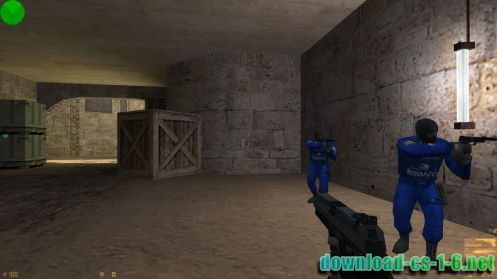 CS 1.6 ESWC USP pistol gameplay with original animations