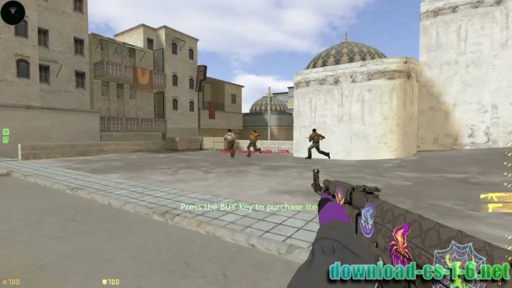 Counter-Strike 2 AK-47 gameplay with classic weapon models and smooth shooting