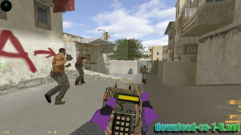 Counter-Strike 2 bomb planting scenario in competitive match