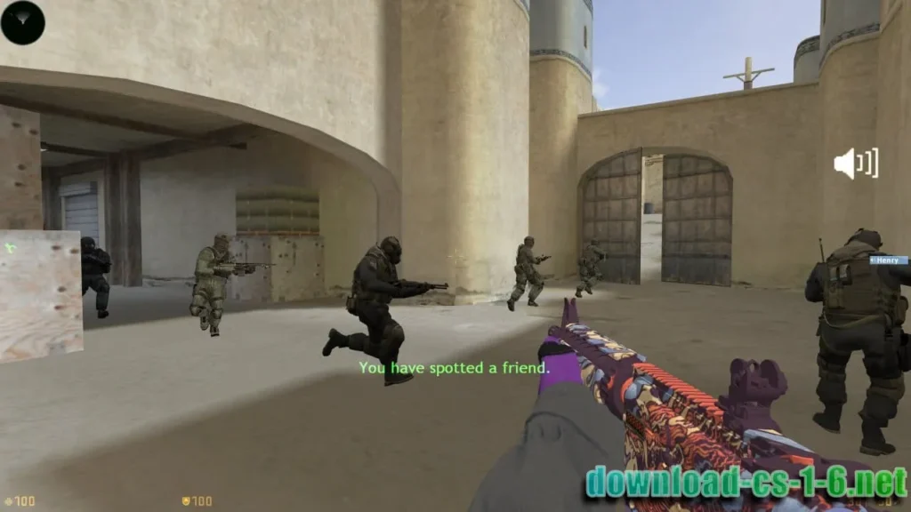 Counter-Strike 2 M4A1 gameplay in online multiplayer match