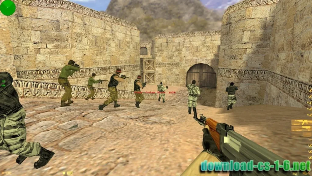 CS 1.6 macOS AK-47 gameplay with classic weapon models and smooth shooting