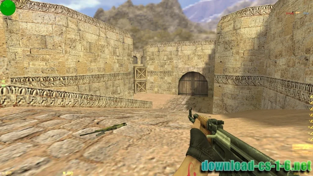 CS 1.6 mousesports AK-47 gameplay with classic weapon models and smooth shooting