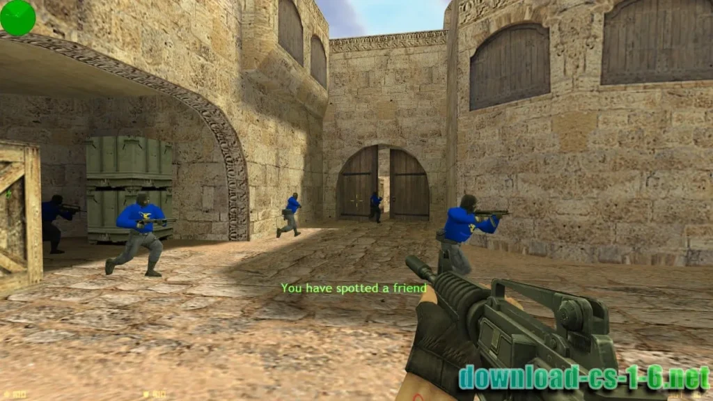 CS 1.6 mousesports M4A1 gameplay in online multiplayer match